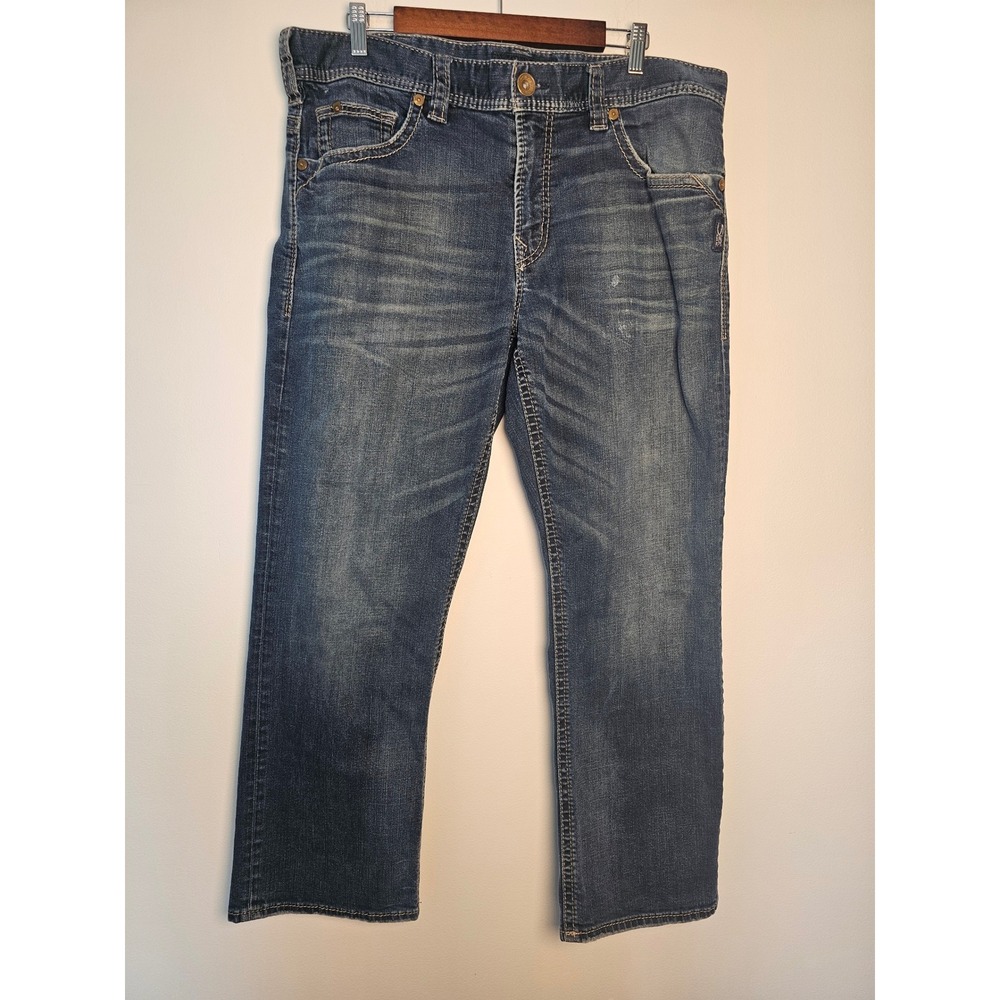 [Rugged] Silver Jeans Co Gordie Loose Fit Mens 38x30 Blue Dark Wash M83456RAS470